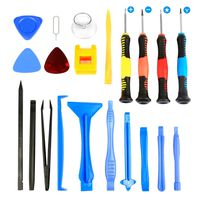 Flylinktech 21 in 1 Repair Tool Kit Tool Set Screwdriver Kit for Fix Phone/iPhone,Computer/PC,Tablet/Pad,Watch,PS4 - Replace Screen Battery Camera Small Electronics Open Pry Tool Kits Sets DIY