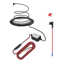 Dash Camera Hard Wire Kit- Right Angle Mini USB Dash Cam 10 Foot Hardwire and Fuse Kit for Dash Camera Power Supply Car Charger GPS Car DVR Power Box (Right Angle Mini USB And Fuse Kit)