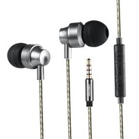 Earbuds with Microphone, OBERLY Bass in-Ear Headphones Wired Running Earphones for iPhone iPod iPad Samsung Android Smartphones