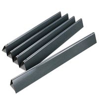 QuliMetal 7540 24.5 Inch Flavor Bars for Weber Genesis 300, E310 E320 S310 S320 EP/CEP 310 & 320 (with Side Control Panels), Porcelain Enameled Steel Heat Plates for Weber 3 Burner Grill Parts 7539