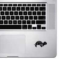 StickAny Palm Series Turtle Logo Sticker for MacBook Pro, Chromebook, and Laptops (Black)