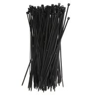 NewNewStar 8" 30 lb Test Heavy Duty Nylon Cable Ties, 100 PCS Zip Ties ,(2.5mm200mm Black)