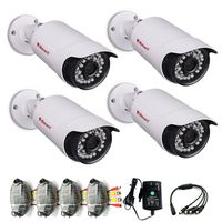 iSmart 4 Packs 960P AHD Bullet Outdoor Camera 3.6mm CCTV Security System C1066AH3x4