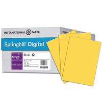 Springhill Colored Paper, Heavy Paper, Goldenrod Paper, 24/60lb, 89gsm, 8.5 x 11, 10 Reams / 5,000 Sheets - Opaque, Thick Paper (024037C)