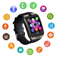 Smart Watch Bluetooth Smart watches for men women Kids with Camera SIM Card Slot Touch Screen Pedometor Fitness tracker Sport Smartwatch for Android phones Samsung Huawei LG Xiaomi ios iPhone (Black)