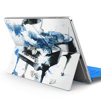 igsticker Ultra Thin Premium Protective Back Stickers Skins Universal Tablet Decal Cover for Microsoft Surface Pro 4/ Pro 2017/ Pro 6(2018) 013616 Piano　Watercolor　Musical Score