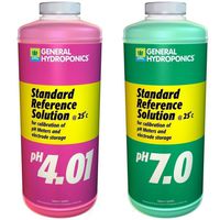 2-Pcs Radiant Modern GH Calibration SolutionsReliable Results General Buffer Allowing Growers pH4.01 and pH7.01 Volume 32 oz