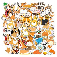 50PCS Cute Welsh Corgi Pembroke Stickers for Water Bottles,Waterproof,Aesthetic,Fashion Stickers for Teens,Girls Perfect for Water Bottles,Laptop,Phone,Travel Extra Durable Vinyl