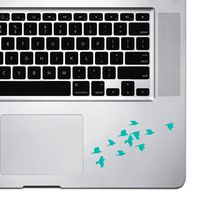 StickAny Palm Series Birds Flying Sticker for MacBook Pro, Chromebook, and Laptops (Turquoise)