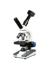 Parco Scientific PBC-545SL-5NS Dual View Elementary Level Compound Microscope, 10x WF & 25x WF Eyepiece, 40x-1000x Magnification, LED Illumination, Mechanical Stage, 5 MP Digital Eyepiece Camera