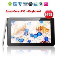 LISRUI New 9" Tablet PC 1GB+16GB 1.2GHZ 4CORE ANDROID4.4 +Keyboard/Adapter/Battery WiFi