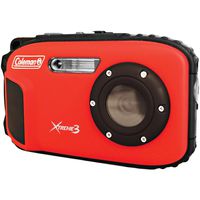 Coleman C9WP-R Xtreme3 20 MP Waterproof Digital Camera with Full 1080p HD Video (Red)