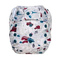 GroVia Reusable Hybrid Baby Cloth Diaper Snap Shell (Have Baby Will Travel), One Size