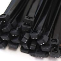 Red Hound Auto 50-Pack Extremely Heavy Duty 18 Inches Zip Cable Tie Down Straps Wire UV Resistant Black Nylon Wrap Multi-Purpose Extra Wide 175 lbs. Tensile Strength