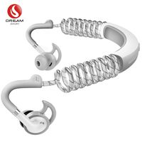 DREAM SPORT Workout Headphones Wireless, 5.0 Bluetooth Earbuds with Stable Connection and Larger Range for Sport, Fit Earphone with Noise Insulation and Waterproof White