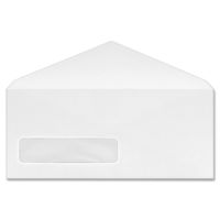 Business Source No. 9 V-Flap Window Display Envelopes