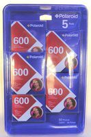 Polaroid 600 Instant Color Film - 5-Pack - 50 Photos