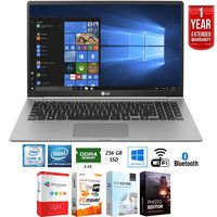 LG Gram 15.6" Intel 8th Gen i5-8250U Ultra-Slim Laptop - 15Z980-U.AAS5U1 + Elite Suite 17 Standard Software Bundle (Office Suite Pro, Photo Editor, PDF Editor, PCmover) +1 Year Extended Warranty