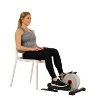 Sunny Health & Fitness Fully Assembled Magnetic Under Desk Elliptical - SF-E3872