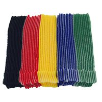 BALABALA 50pcs 6 Inch Multi-Purpose Reusable Hook and Loop Cable Ties Fastening Straps Tie downs - 5 Color