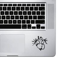 StickAny Palm Series Human Heart Sticker for MacBook Pro, Chromebook, and Laptops (Black)