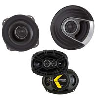 Polk Audio MM1 5.25 Coaxial Speakers with a Pair of Kicker D-Series 6x9 Speakers