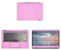 Decalrus - Protective Decal for HP ChomeBook 14-DA0011DX (14" Screen) Laptop Pink Carbon Fiber Skin case Cover wrap CFhpChrmbk14_DA0011dxPink