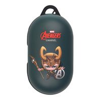 Marvel Avengers Galaxy Buds Case Protective Hard PC Shell Cover [Front LED Visible] Accessories - Mini Loki