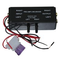 Semoic New Black RCA Input/Output Adjustable Pac Turbo 1 Line Driver Signal Amplifier Booster for Car Boat