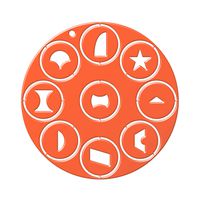 LUCY CLAY LC Disk 7 for Czextruder Pottery Ceramic Craft Polymer Clay Fondant Cake 9 Disks for extruder