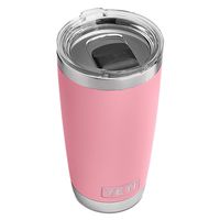 YETI Rambler 20 oz Tumbler, Stainless Steel, Vacuum Insulated with MagSlider Lid, Pink