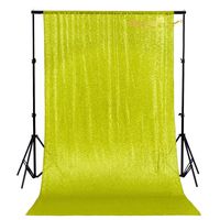 ShinyBeauty Lime Green Sequin Backdrop Curtain 2 Panels 4FTx7FT Cool Photography Backdrops Curtain Panels 84 Set of 2-190919E