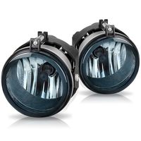 Fog Lights for Dodge Caravan Charger Challenger Caliber Chrysler Pacifica Sebring Jeep Patriot Compass (OE Style Smoke Lens w/Bulbs)