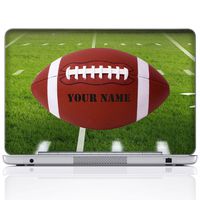 Meffort Inc Personalized Laptop Notebook Notebook Skin Sticker Cover Art Decal, Customize Your Name (12 Inch, Football B)