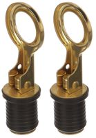 attwood Brass Plated Handle Snap-Handle Drain Plug (Тwо Расk)