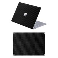 MasiBloom Top & Bottom Laptop Sticker Decal for 13" 13.5 inch Microsoft Surface Laptop 3 & 2 & 1 (2019/18/17 Released) Anti Scratch Skin, Not Compatible with Surface Book (Carbon Fibre Black)