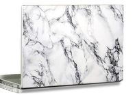 3D Print Laptop Skin Vinyl Sticker Decal, 12" 13" 13.3" 14" 15" 15.4" 15.6 inch Laptop Skin Sticker Cover Art Decal Protector Fits HP Dell Lenovo Compaq Apple Asus Acer (Black White Marble New)