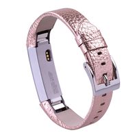 UNEXTATI for Fitbit Alta Band Leather Straps, Adjustable Classic Replacement Wristband for Fitbit Alta HR Fitness Accessories with Metal Connectors - Rose Gold