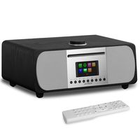 LEMEGA M5+ All-In-One HIFI Music System with CD Player, Internet Radio, FM Radio, Spotify, Bluetooth, WIFI, 2.1 Channel Stereo Speaker, Headphone-out, USB MP3, AUX-in, App & Remote Control (Black Oak)