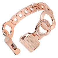 Nigaee For Fitbit Charge 2 Bands Small Large, Stainless Steel Fitbit Bands Charge 2 Fitbit Charge 2 Replacement Bands Fitbit Charge 2 Wristbands Fit bit Charge 2 Bands For Women Men Bangle 1 Rose Gold