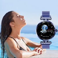 Sincerest Elegant Smart Watch Women Heart Rate Blood Pressure Fitness Pedometer Female Physiological Cycle Waterproof Smartwatch Bracelet Fashion Bluetooth Wristband Fit for iPhone Android Phone