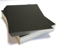 topseller100, Pack of 50 sheets 8x10 UNCUT matboard / mat boards (Black)