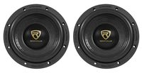 (2) Rockville W65K9D4 6.5" 1000 Watt Car Stereo Subwoofers Dual 4-Ohm CEA Subs
