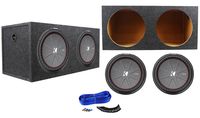 2 Kicker 43CWR152 COMPR15 15" 3200 Watt Car Subwoofers+Vented Sub Box Enclosure