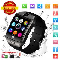 Smart Watch,Bluetooth Smart Watch for Andriod Phones, Smartwatch with Camera,Waterpfoof Smart Watches,Watch Phone Touchscreen for Android Samsung iOS Plus Men Women Youth (Black)