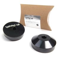 Turntable Lab: Stainless Steel 45 Record Adapter for 7" Vinyl - Black/SINGLE