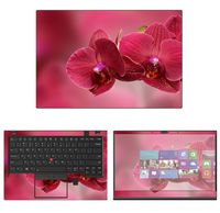Decalrus - Protective Decal Orchid Flower Skin Sticker for Lenovo ThinkPad X1 Carbon (6th Gen.) (14" Screen) case Cover wrap LEtnkpadX1carbon6-107