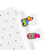 Piñata Page Markers by Mustard | Sticky Index Tabs | Colourful Markers | 2 x 50 Fun Page Markers to Liven Up Your Notebook