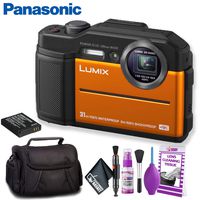 Panasonic Lumix DC-TS7 Digital Camera (Orange) Standard Bundle