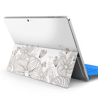 igsticker Ultra Thin Premium Protective Back Stickers Skins Universal Tablet Decal Cover for Microsoft Surface Pro 4/ Pro 2017/ Pro 6(2018) 009593 Flour　Chic　Flower